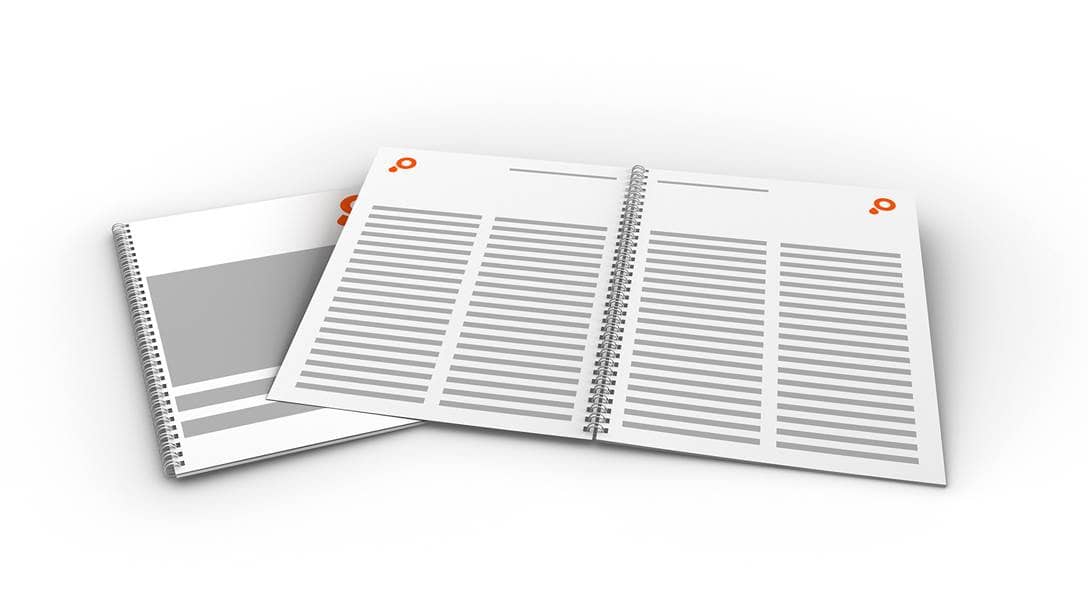 Image produit   Brochures à reliure à anneaux