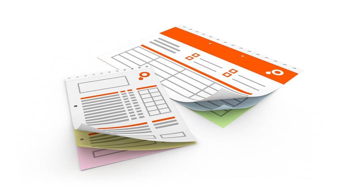 Liasses autocopiantes à souche détachable