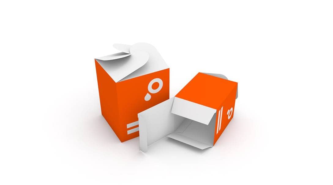 Boîte pétales carrée