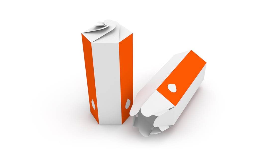 Boîte pétales hexagonale