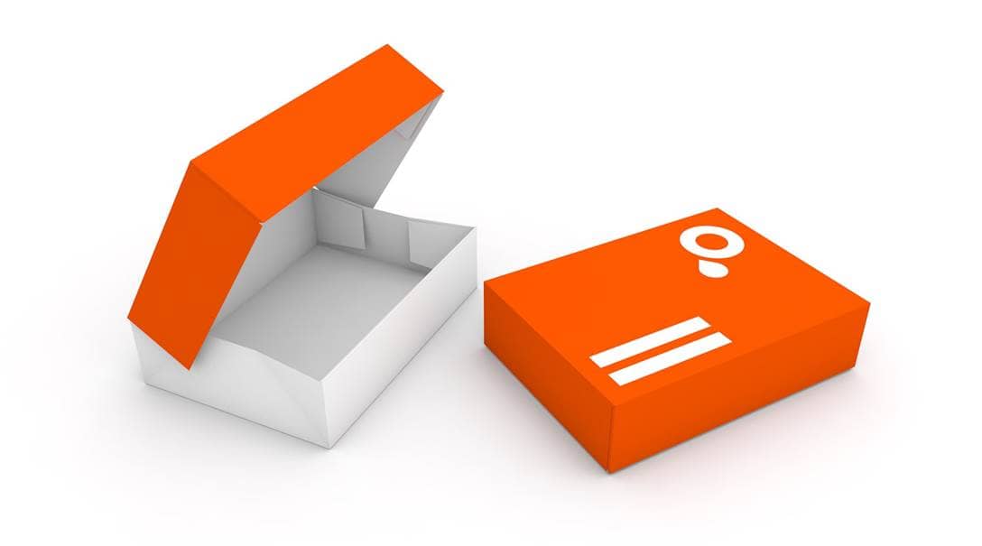 Coffret pliant 6 coins collés