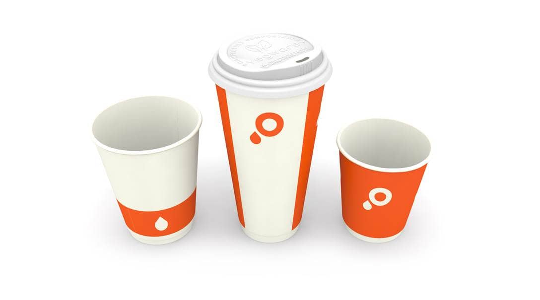 Gobelets en carton bio