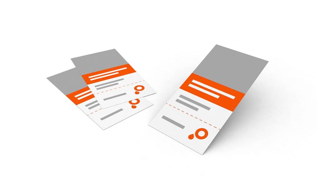 billets d'entrée format long portrait