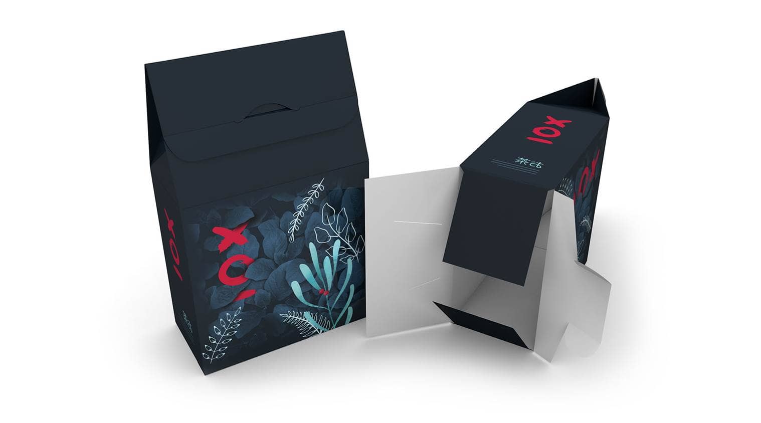 Boîte cadeau à soufflet, fond semi automatique