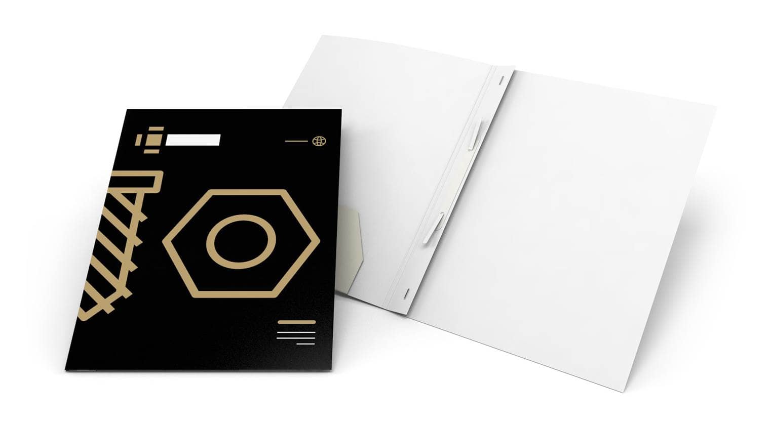 Avec pochette et bande de classement perforée