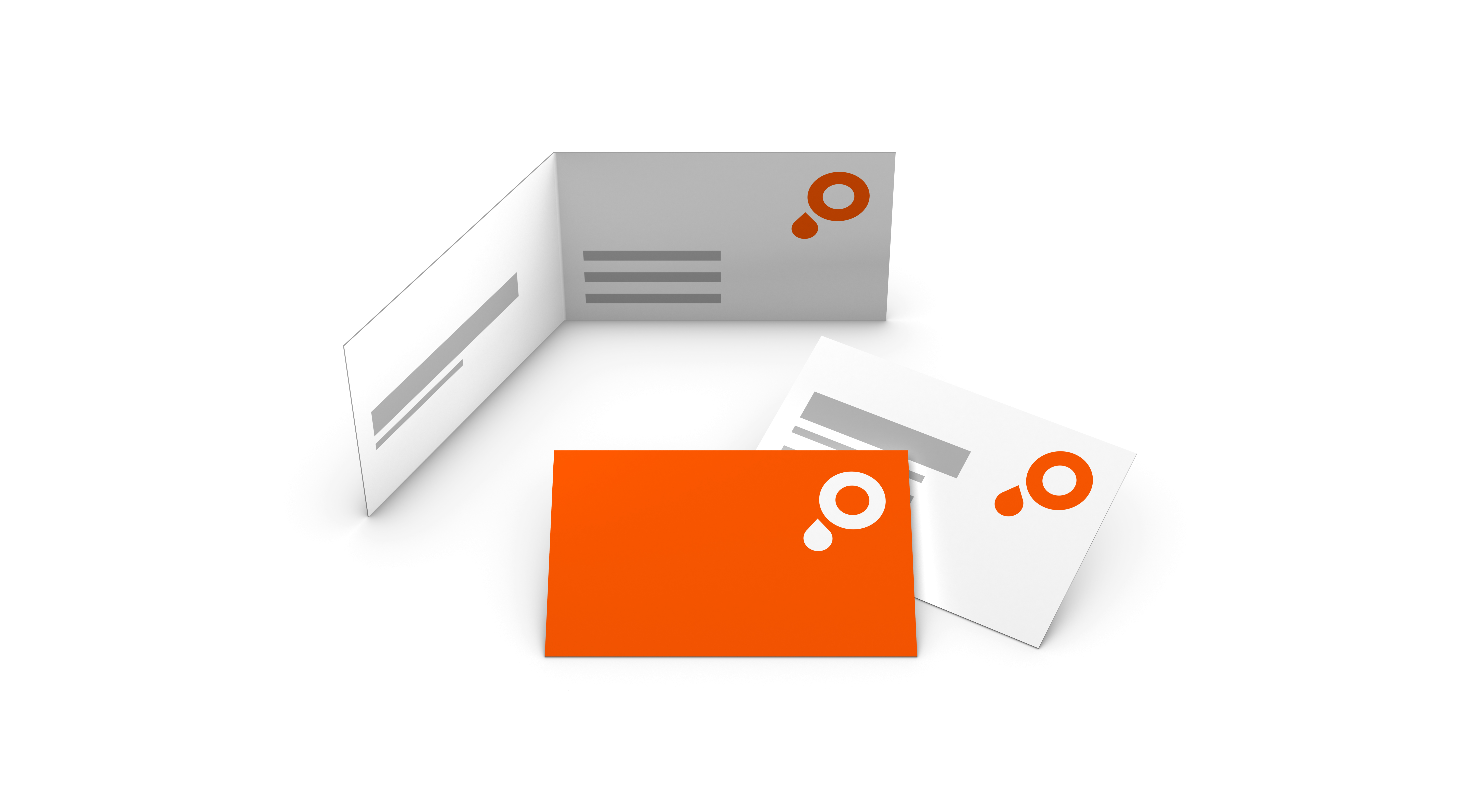 carte de visite jointe orange