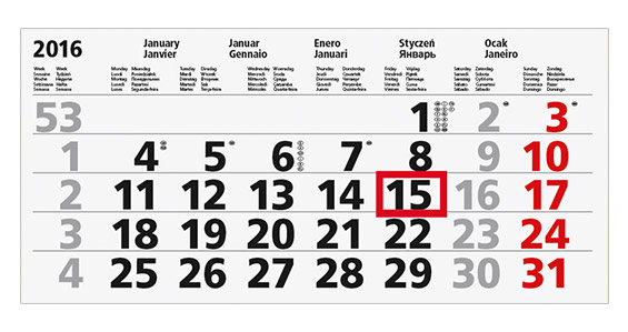 Imprimer des calendriers mensuels ∙ SAXOPRINT Imprimer des calendriers mensuels ∙ SAXOPRINT